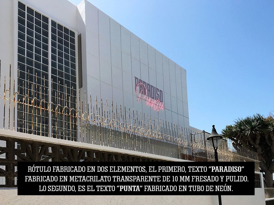 Neon en Tenerife
Cartel combinado de metacrilato transparente + neón cristal 